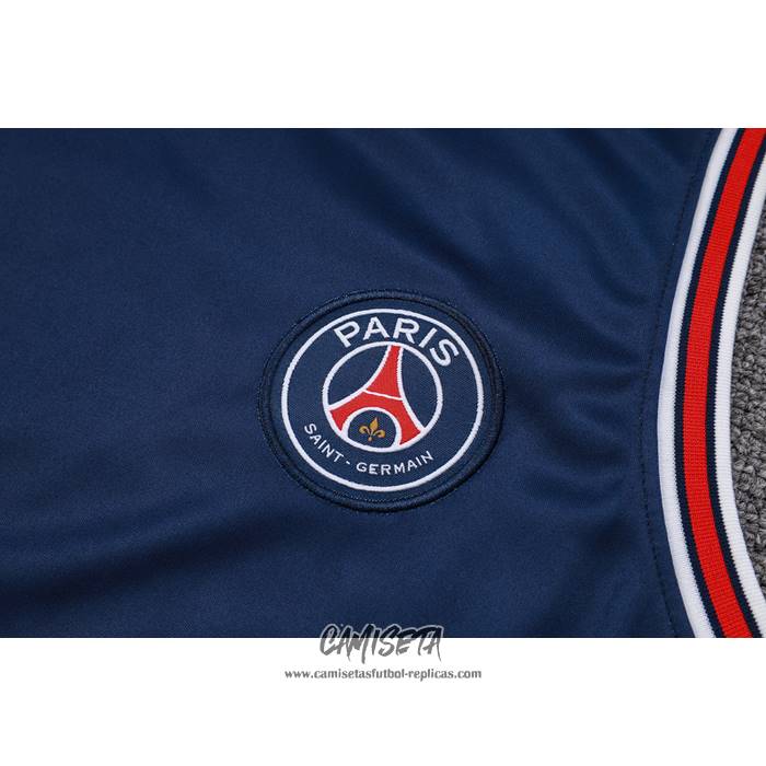 Camiseta de Entrenamiento Paris Saint-Germain Jordan 2023-2024 Sin Mangas Azul